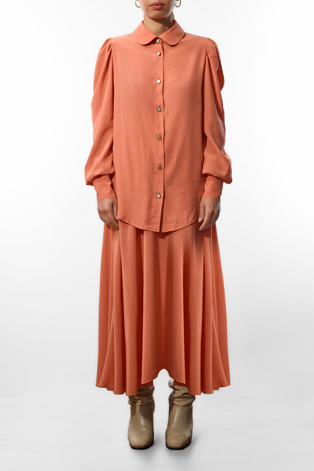 Blouse in Peach