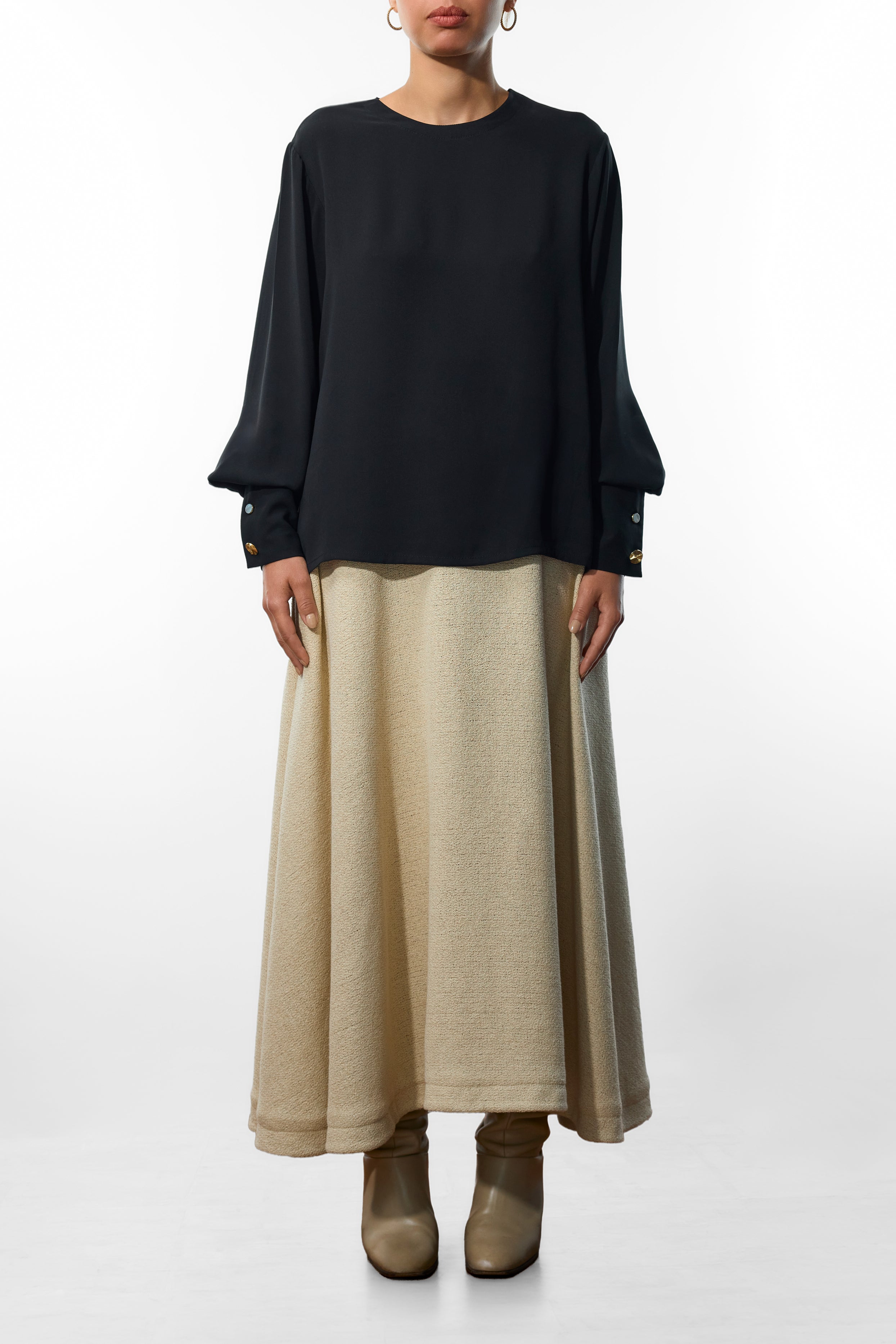 Long sleeve t-shirt in Black
