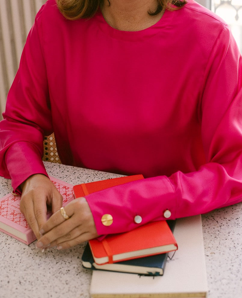 Long sleeve t-shirt in Pink