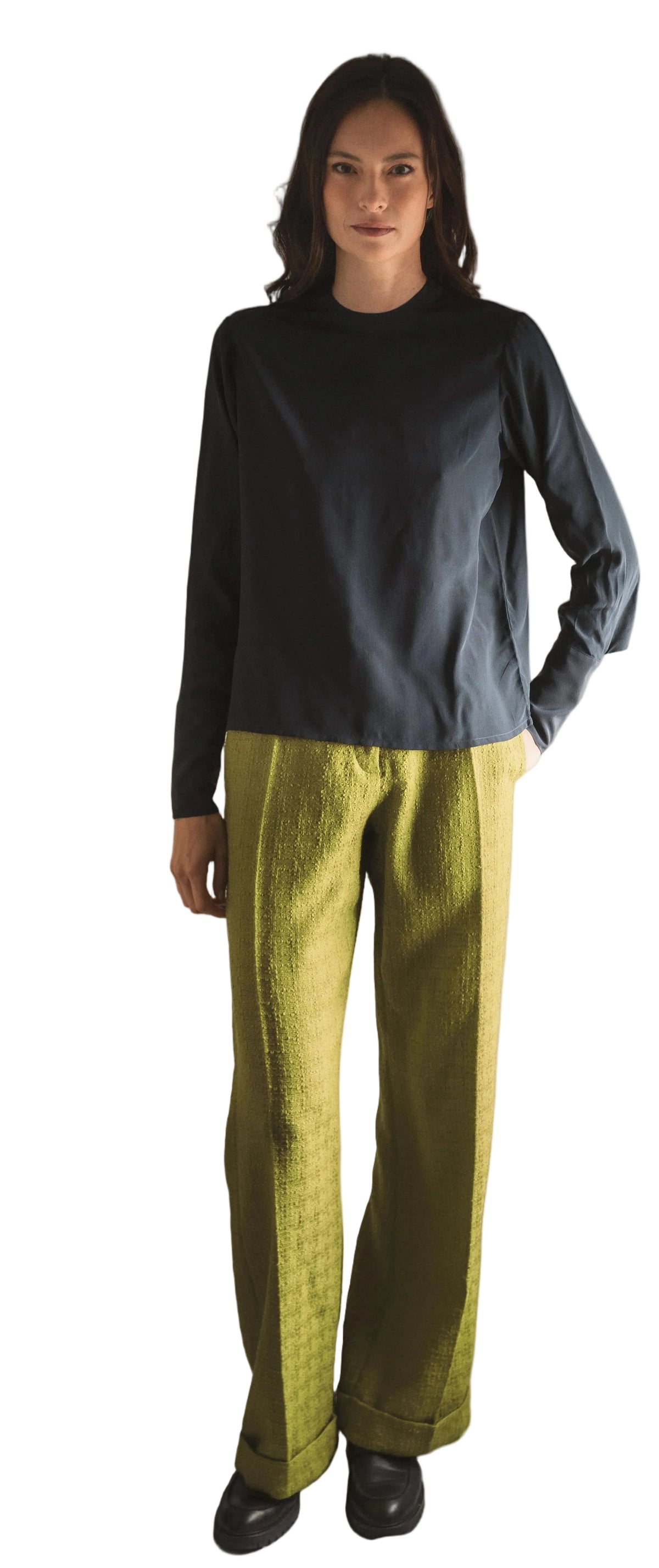 T-shirt manche longue Bleu Foncé