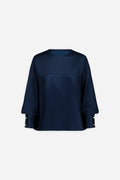 Long sleeve t-shirt in Midnight Blue